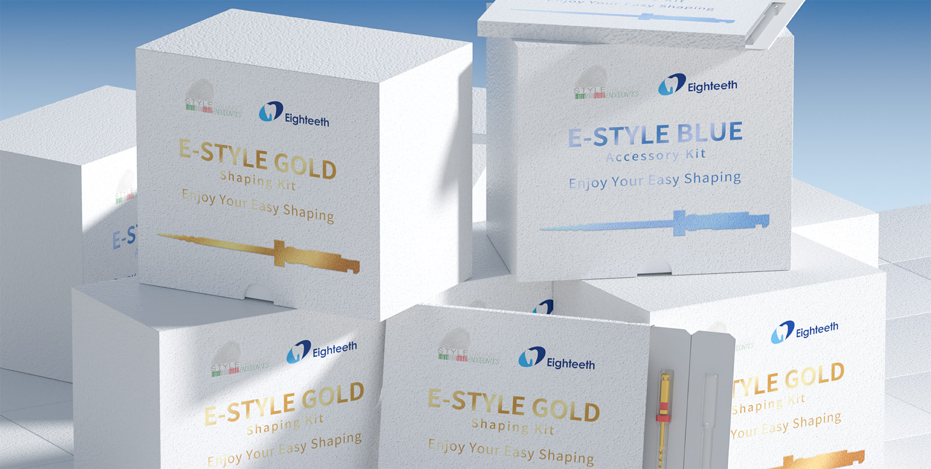 E-STYLE GOLD & BLUE